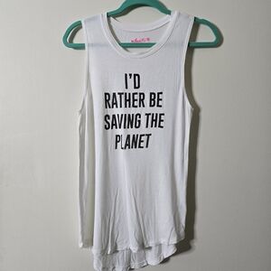 White Tank Top Size S